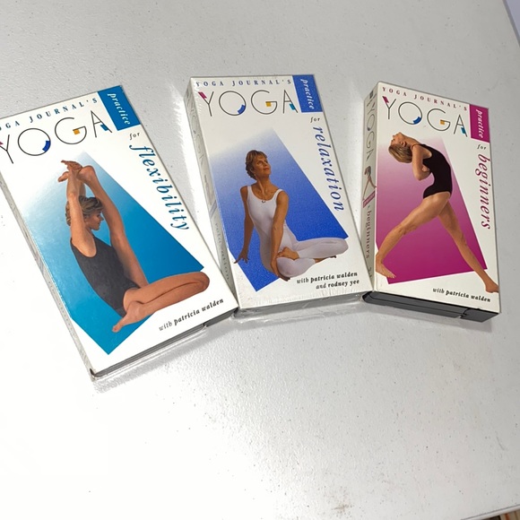 yoga exercise Cameras, Photo & Video Three Vhs Yoga Videos With